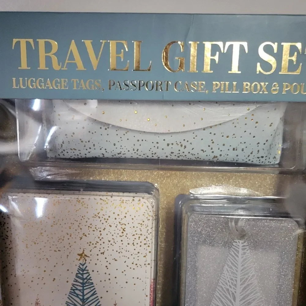 Madison Home International Elegant Travel Gift Set with Gold and Silver Accents